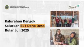Kalurahan Dengok Salurkan BLT Dana Desa Bulan Juli 2025 kepada 8 KPM
